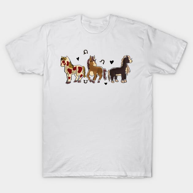 Chibi horse friendship T-Shirt by markatos